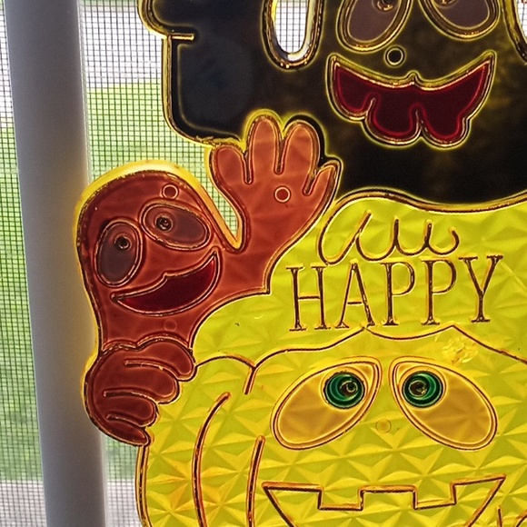 Vintage Pumpkin Time KMart Halloween Suncatcher - Picture 4 of 9